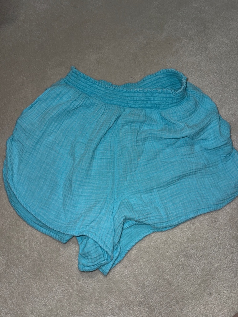 Turquoise Lightweight aerie shorts women